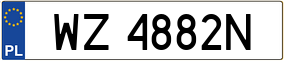 Trailer License Plate